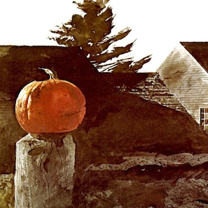 Andrew Wyeth, Andrew Wyeth Print, American Art, American Artist, Americana, Wyeth Print, Wyeth Art, Pennsylvania Artist, &quot;Sundown 1969&quot;