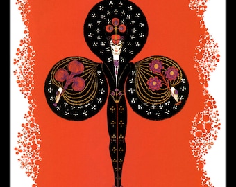 WINTER Chic Original Vintage ERTE Art Deco Print Fashion Book