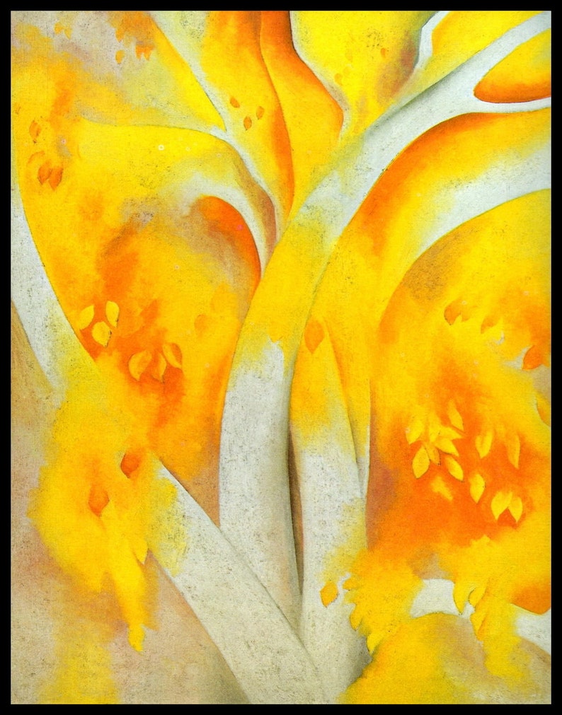 1925 Georgia O'Keeffe Print White Birch Original Vintage | Etsy