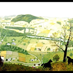 Grandma Moses, Grandma Moses Print, Country Decor, Primitive, Folk Art, Americana, Circa 1942, Vintage Book Page Print