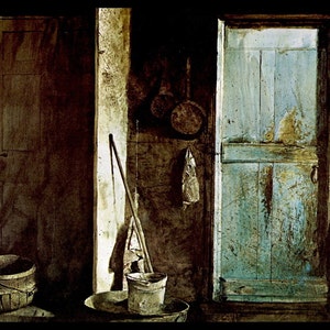 Andrew Wyeth, Andrew Wyeth Print, Fine Art Print, Vintage Wyeth Print, American Artist, Wyeth Painting, Americana,&quot;Alvaro and Christina&quot;