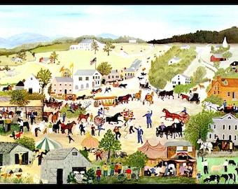 Grandma Moses, Grandma Moses Print, Country Decor, Primitive, Folk Art, Americana, Circa 1950, Vintage Book Page Print