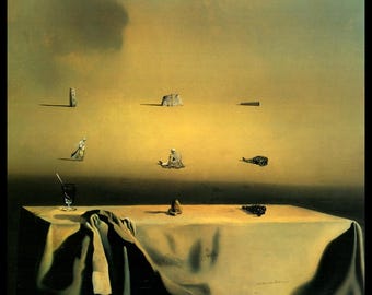 Dali, Salvador Dali, Salvador Dali Print, Salvador Dali Art, Dali Poster, Surrealist, Weird, Strange, Altered Art, "Morphological Echo"