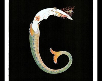 LA MERVEILLEUSE Chic Original Vintage ERTE Art Deco Print Fashion