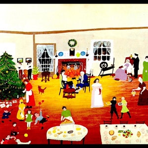 Grandma Moses, Grandma Moses Print, Vintage Americana, Country Home Decor, Folk Art, Americana, Circa 1946, Farm, Vintage Book Page Print