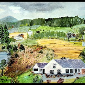 Grandma Moses, Grandma Moses Print, Vintage Americana, Country Home Decor, Folk Art, Americana, Circa 1951, Farm, Vintage Book Page Print