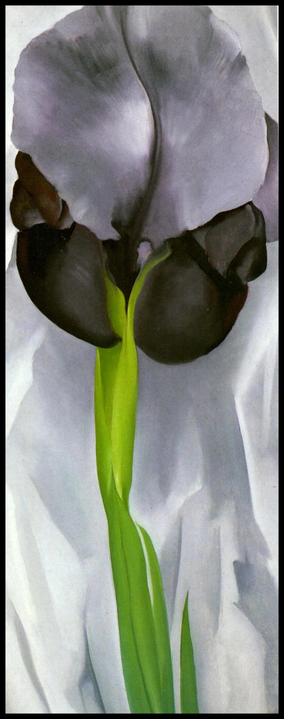 1929 O'keeffe Print Iris Oil on Canvas Original Etsy