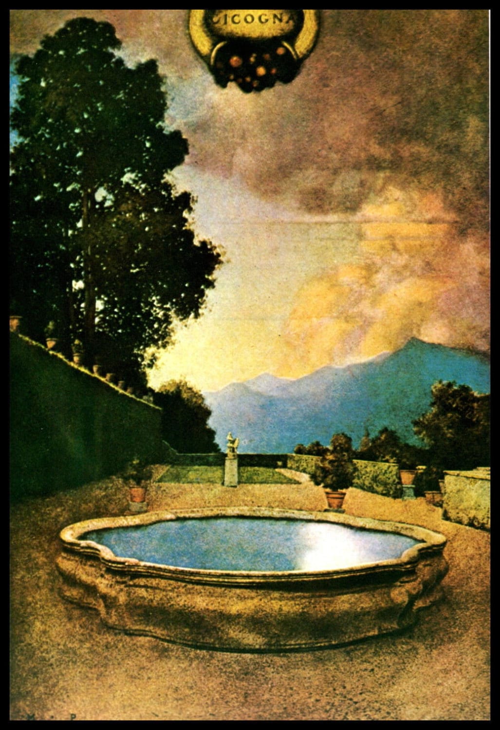 Original Medium Signed Maxfield Parrish Litho Titled 
