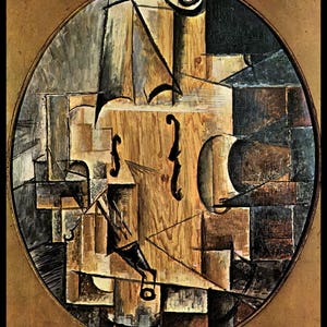 Picasso, Picasso Print, Pablo Picasso, Picasso Poster, Modern Minimalist, Minimalist Wall Art, Picasso Wall Art, &quot;Violin&quot;, Vintage Picasso