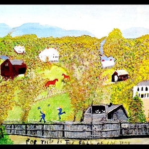 Grandma Moses, Grandma Moses Print, Country Decor, Primitive, Folk Art, Americana, Circa 1961, Vintage Book Page Print