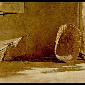 Andrew Wyeth, Andrew Wyeth Print, American Art, American Artist, Americana, Wyeth Print, Wyeth Art, Pennsylvania Artist, &quot;Monday Morning&quot;