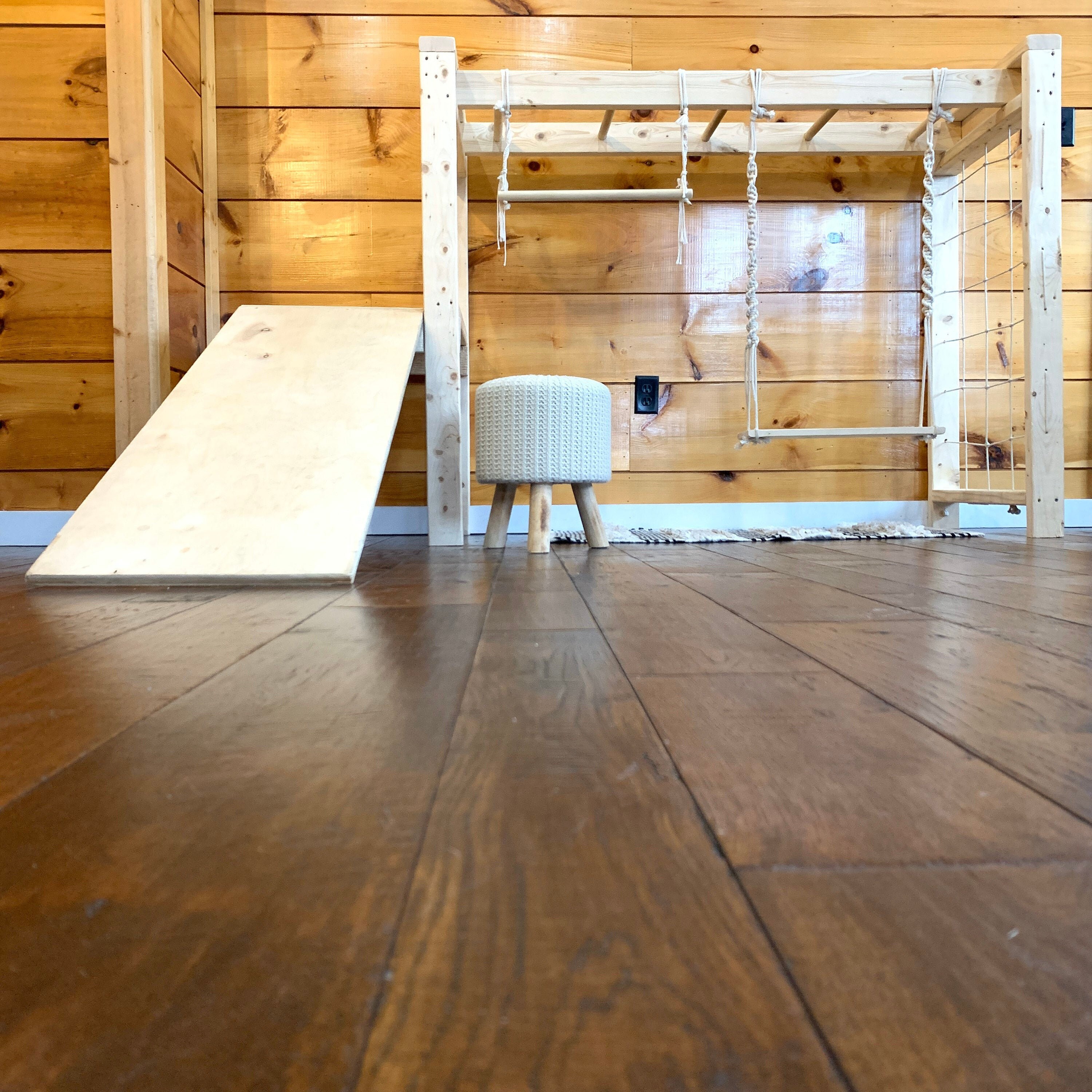 Indoor Play Set Wood Jungle Gym Minimalist Playground Etsy