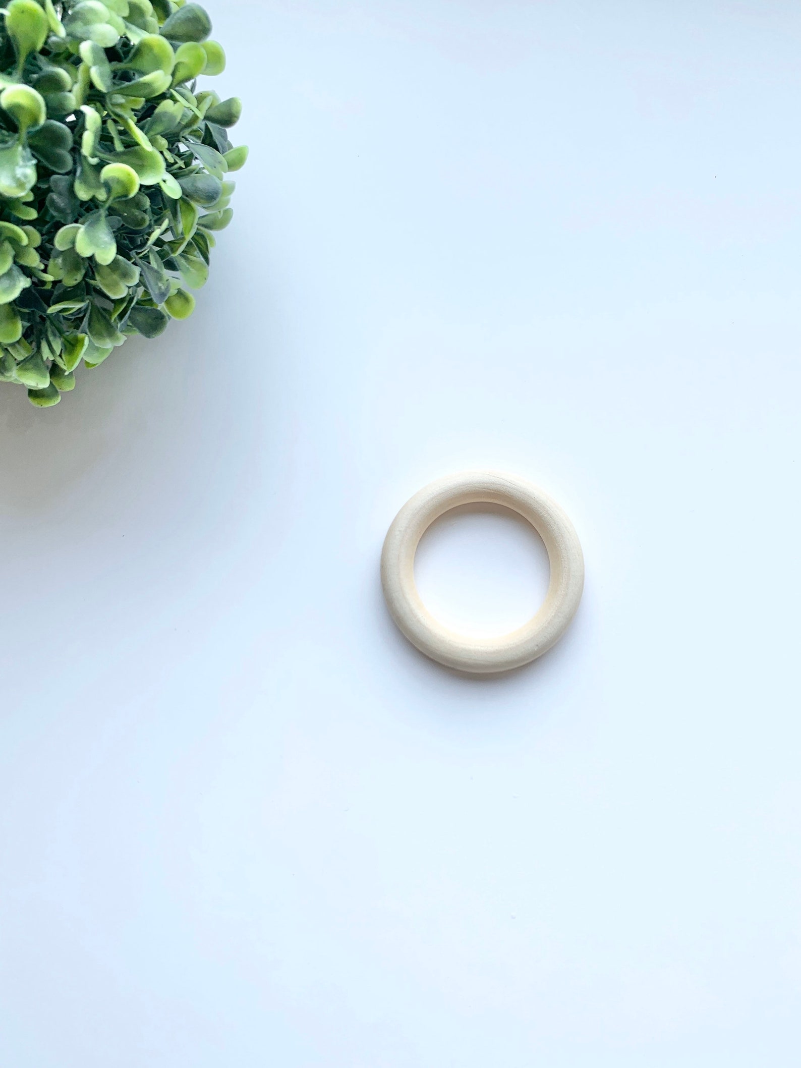 Wood Teething Ring Coconut Oil Teether Soothing Baby Teether Etsy UK