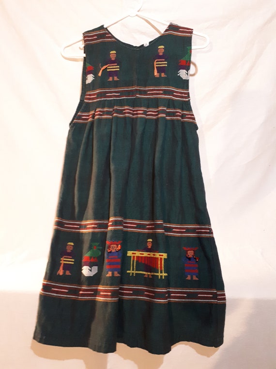 Vintage Hand Embroidered Guatemalan Smock Folk St… - image 3