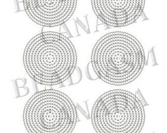 blank beaded rosette patterns miyuki delica seed beads graph etsy