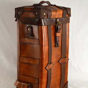 Leather Backpack, Steamer pack, Backpack for Men, 15" Laptop Bag, Handmade, Gift for him, Travel bag,