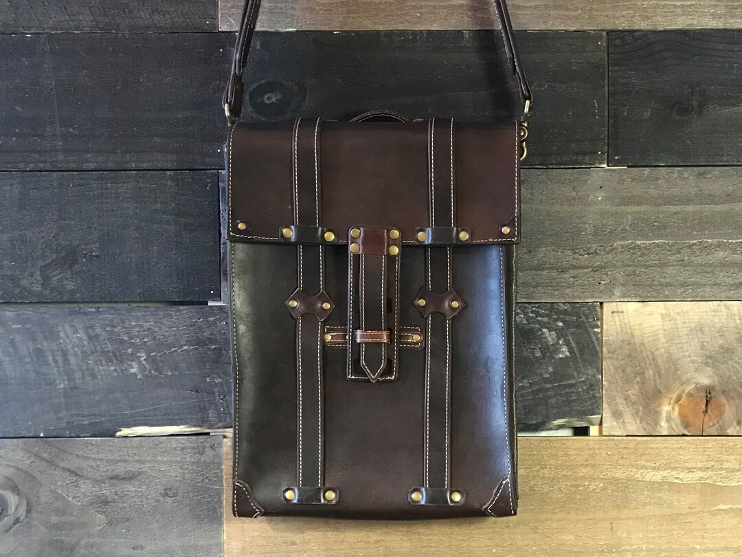 Leather Messenger Bag, Leather Tablet Bag, Travel Bag, Men's Shoulder
