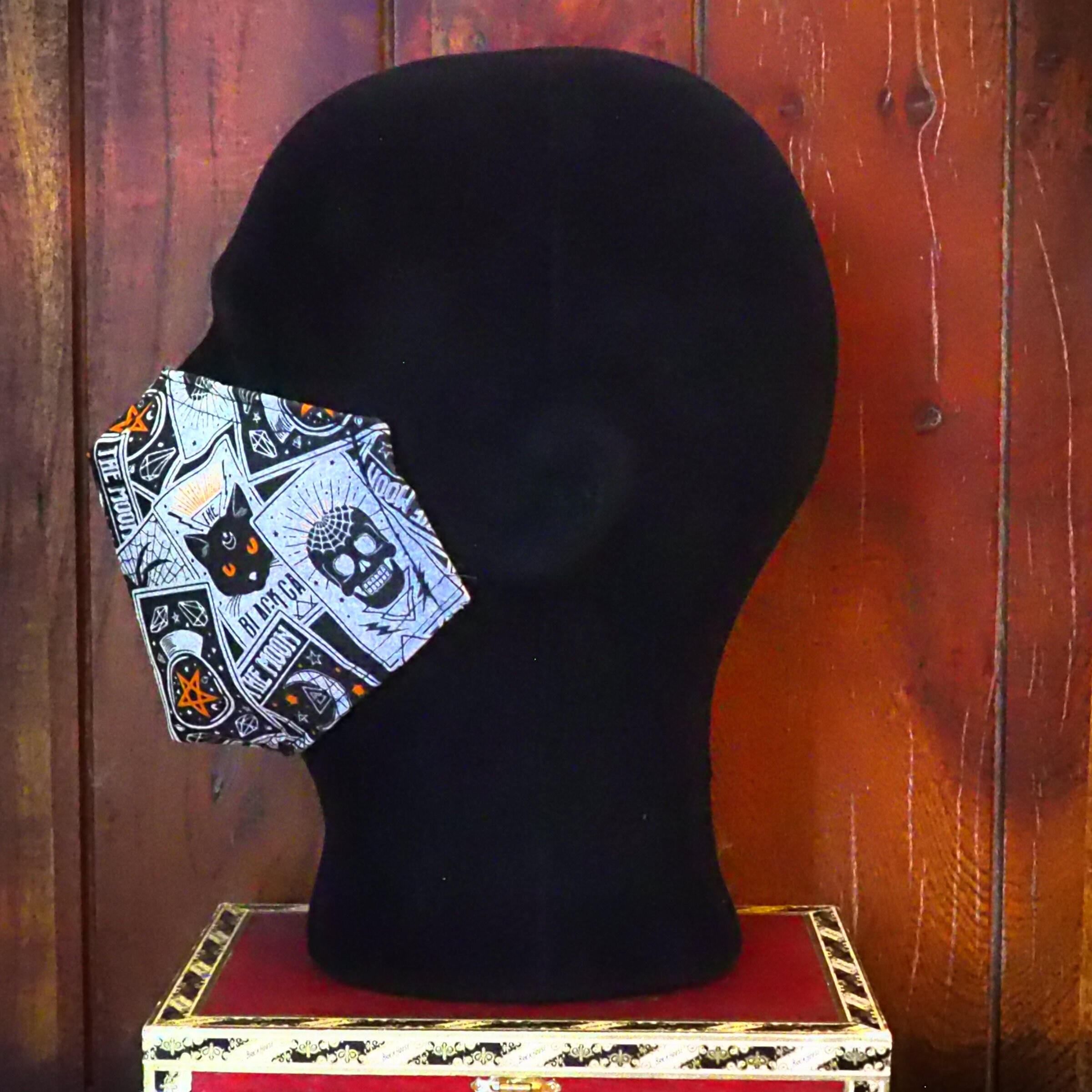 Halloween theme mask Gothic Face Mask Cloth face mask Etsy