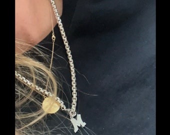 4mm Silver Chain Men Solid 925 Sterling Silver Round Box Link Chain - 4mm Strong Everyday Necklace Sturdy Silver Link Chain