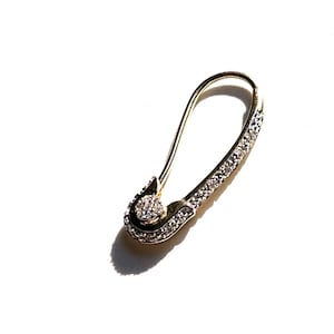 Diamant Sicherheitsnadel Ohrring