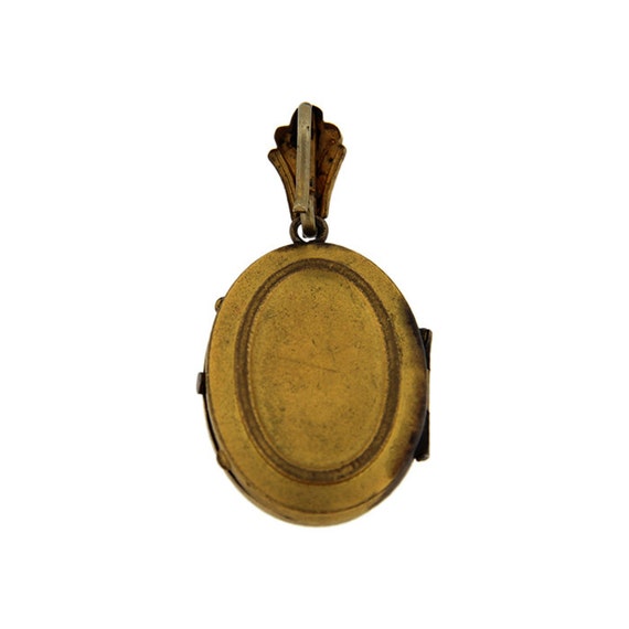 Antique Victorian Gold Filled Oval Locket - image 2