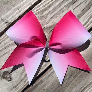 3" Pink Breast Cancer Ombre' bow
