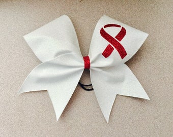 ALL glitter Customizable Awareness bow