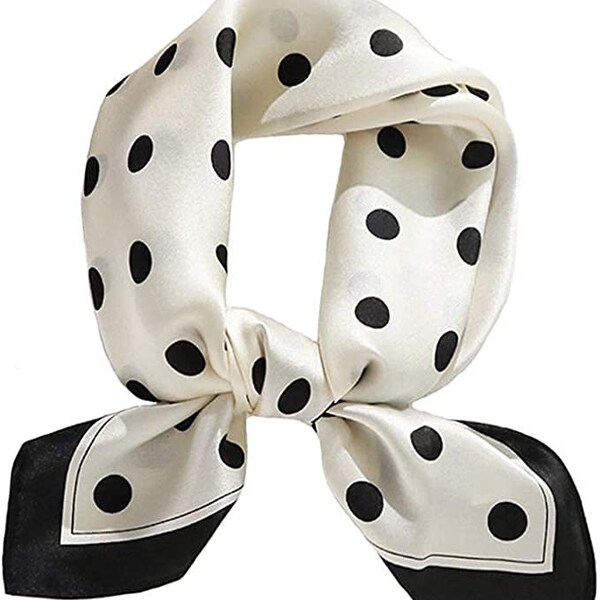 Ladies' Newport Polka Dot Scarf - Black
