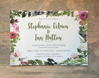 Custom Wedding Invitation: DIY Printable