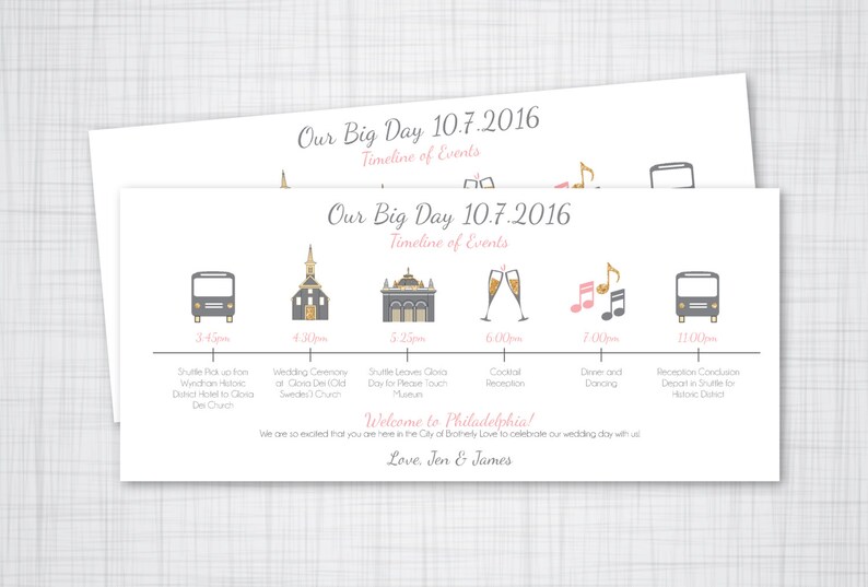 Customizable Wedding Timeline Diy Printable Etsy