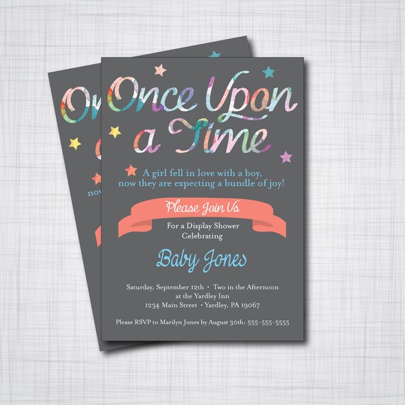 Storybook Baby Shower Invitation DIY PRINTABLE Etsy