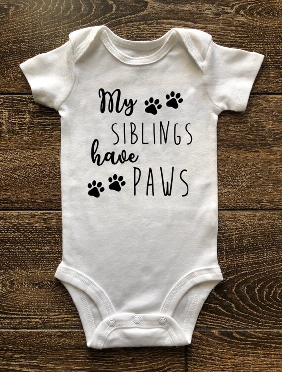 my siblings have paws onesie