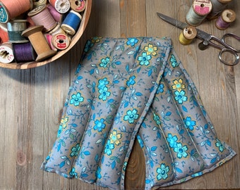 Floral Flax Seed Rice Heating Pad: Hot Cold Pack for Pain Relief