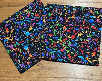 Handmade Quilted Potholder Set: Cotton Fabric Hot Pads
