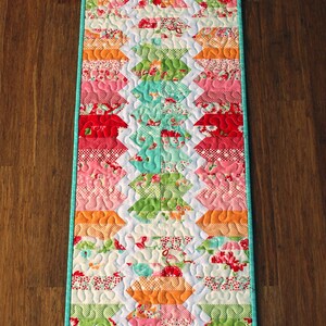 ZigZag Run Table Runner Quilt Pattern PDF Charm Square Friendly image 3