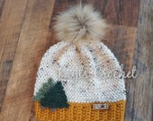 Treed fur pom hat