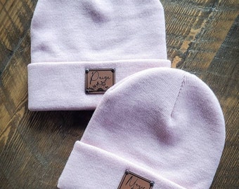 Sunflower name beanie