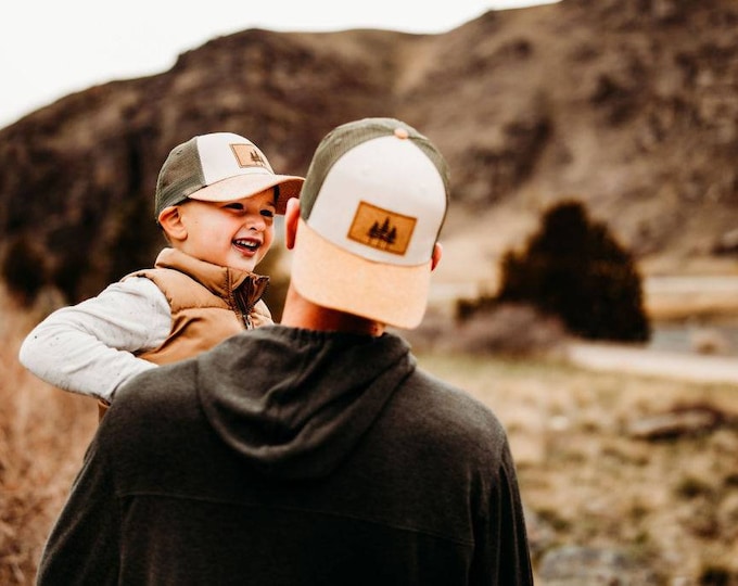 Dad and Me hat set