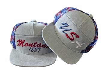 UsA/Montana state flag hat