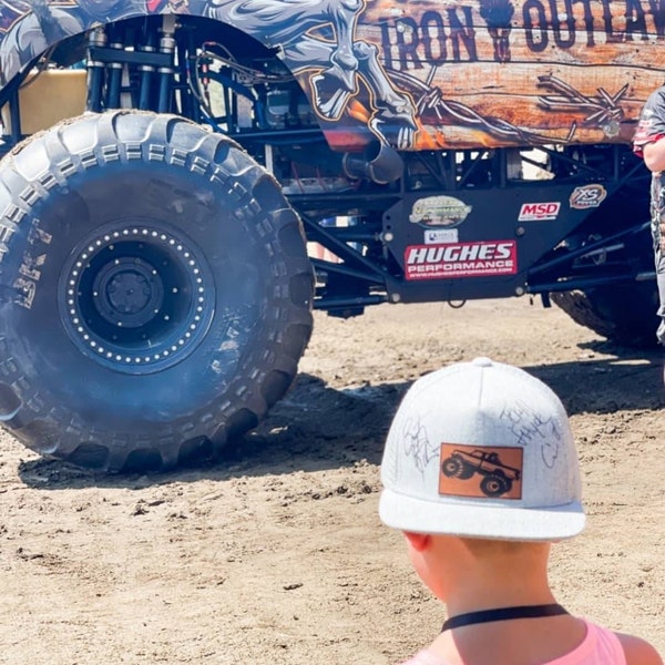 Monster truck trucker hat