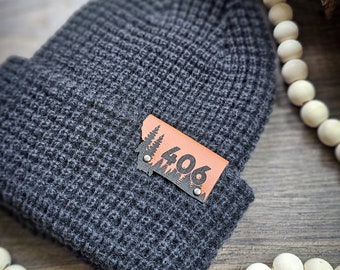 406 waffle beanie