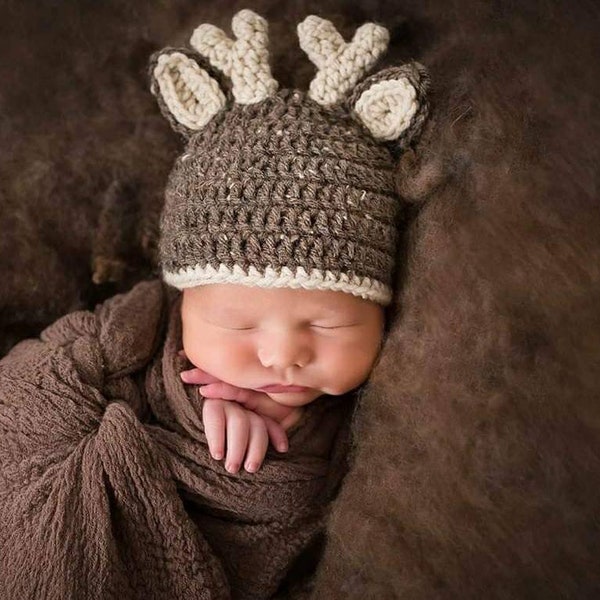 Crochet Deer Hat Pattern