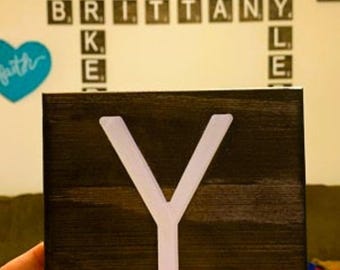 Custom Family Wall Decor, Large Wooden Name Letters, Personalized Carved Wood Art, Family Room Sign, Rustic Home Decor