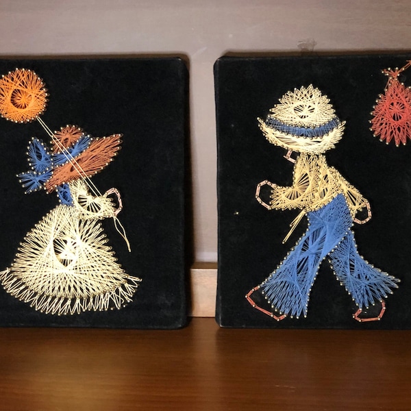 Vintage String Art Etsy