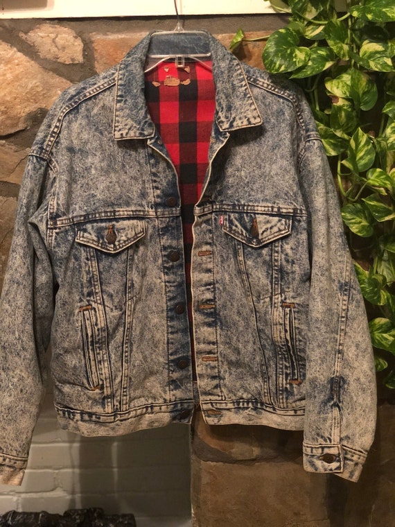 denim jacket plaid lining
