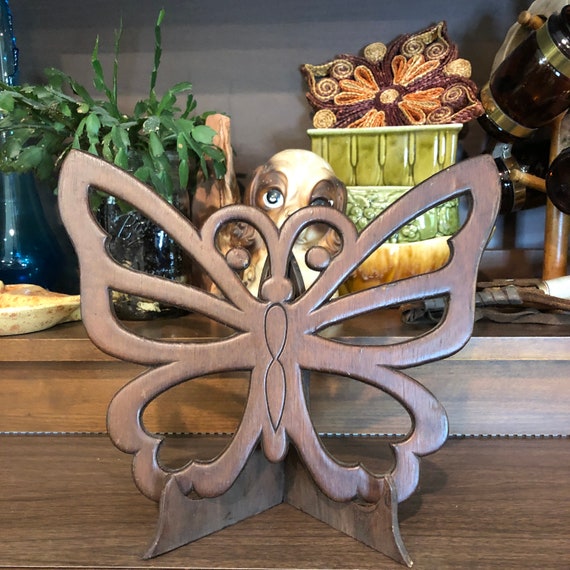 Vintage Wood Butterfly Wall Hanging Wall Decor Etsy