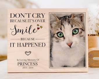 Custom Pet Memorial, Cat Sympathy Gift, Personalized Pet Memorial, Cat Memorial Gift, Gift For Cat Lover, Pet Bereavement, Loss Of A Pet