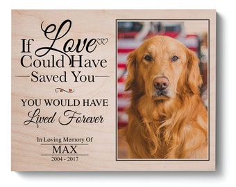 Dog Memorial Gift Pet Frame Loss Golden Retriever Sympathy Photo