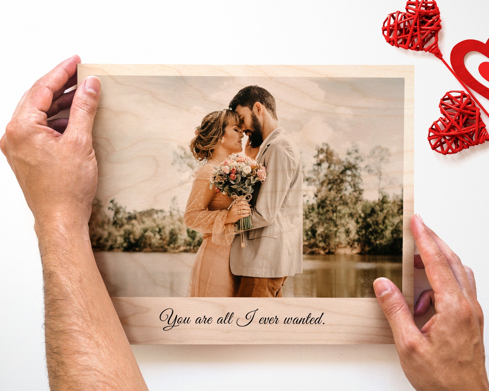 Picture Frame for Boyfriend Personalized Photo on Wood Etsy