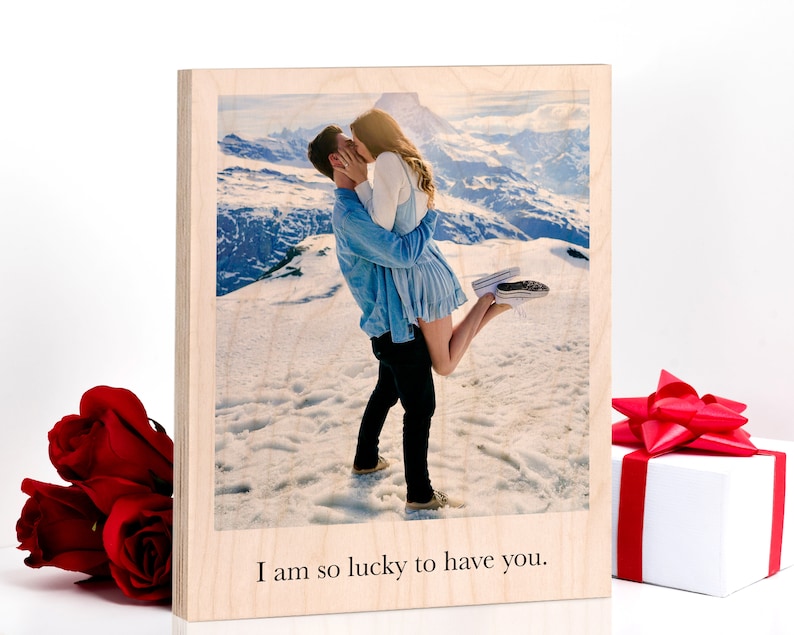 Picture Frame for Boyfriend Personalized Photo on Wood Etsy